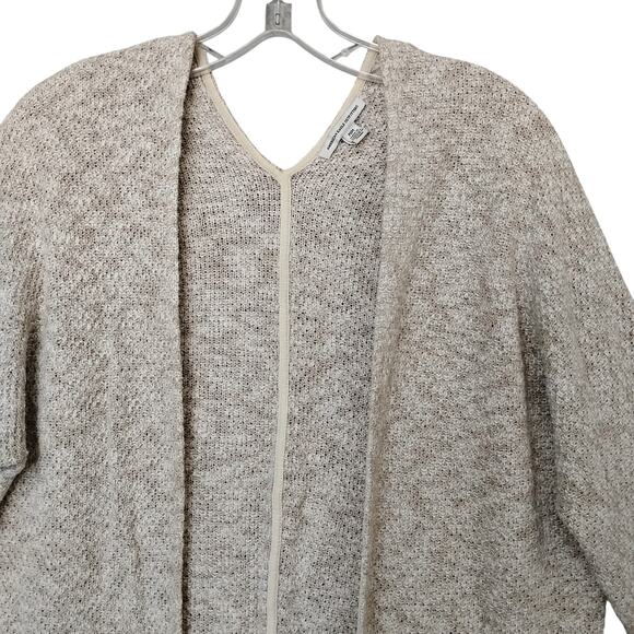 American Eagle Outfitters Marled Oatmeal Open Cardigan Size Medium Long Sleeve - Picture 3 of 6